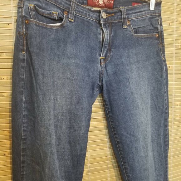LUCKY BRAND SOFIA BOOT WOMEN DENIM BLUE JEANS 6/28 - Picture 2 of 10